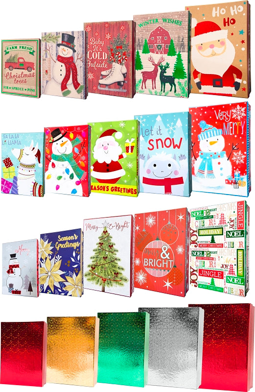 Hometown Holidays 69529 Box Apparel Set, 12 in W, 16.5 in H, Paper, Assorted Color Design