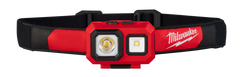 Milwaukee TRUEVIEW 2104 Headlamp, AAA Battery, LED Lamp, 450 Lumens, Flood, Spot Beam, 295 ft Beam Distance, Red