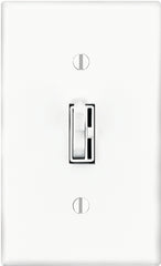Lutron Ariadni TG-603PH-WH Dimmer, 5 A, 120 V, 600 W, Halogen, Incandescent Lamp, 3-Way, White