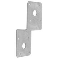 MiTek SDJT14-TZ Post Tie, 6-1/4 in L, 2-3/4 in W, Steel, Zinc