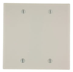 Leviton 000-78025-000 Wallplate, 4-1/2 in L, 4.56 in W, 0.22 in Thick, 2 -Gang, Thermoset, Light Almond, Smooth