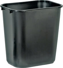 Rubbermaid FG295600BLA Waste Basket, 28 qt Capacity, Resin, Black