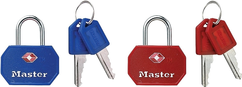 PADLOCK ALUM K/D TBLR PK2