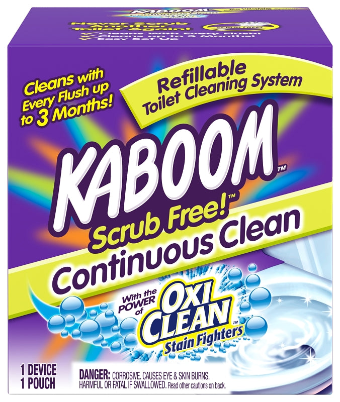 Kaboom 35113 Toilet Cleaning System, Granular, Chlorine, White