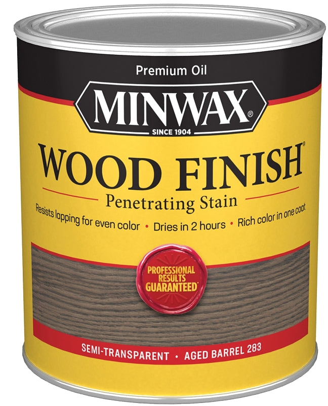 Minwax 701054444 Interior Wood Stain, Aged Barrel, Liquid, 1 qt