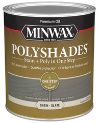 STAIN WOOD SATIN SLATE 1QT