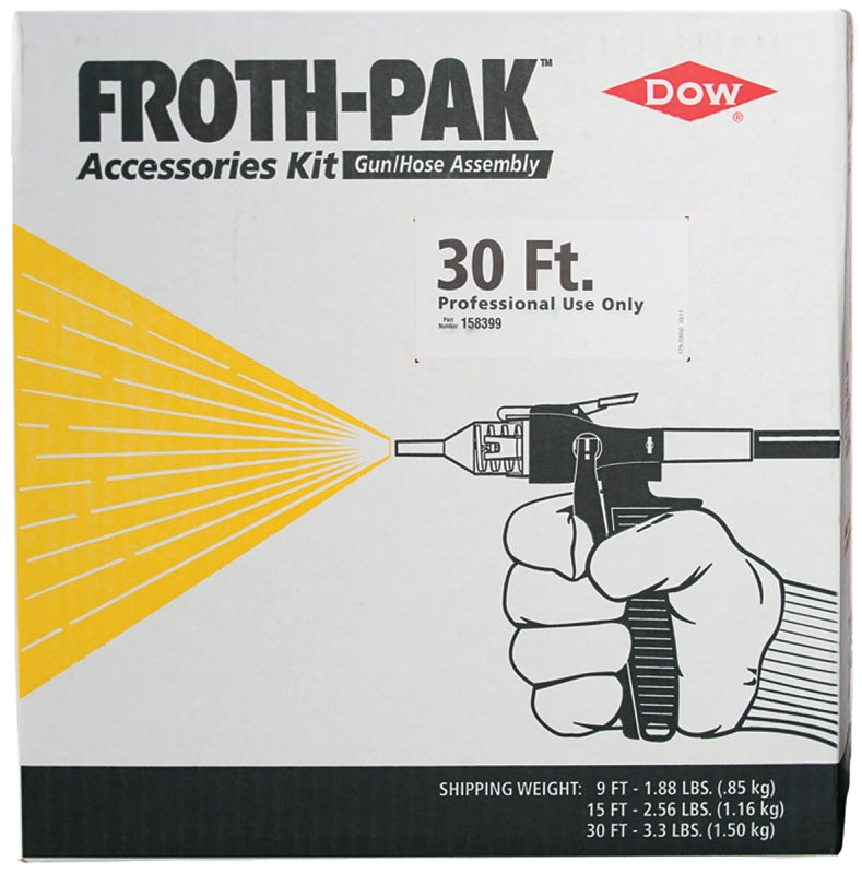 Dow 158399 Gun Hose Assembly, 30 ft L