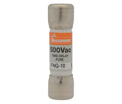 Bussmann FNQ-8 Time Delay Fuse, 8 A, 500 V, 10 kA Interrupt, Fiberglass Body