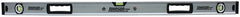 Johnson 1741-4800 Box Level, 48 in L, 3-Vial, Non-Magnetic, Aluminum, Yellow