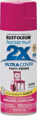 2X Ultra Cover 334087 Spray Paint, Satin, Magenta, 12 oz, Can