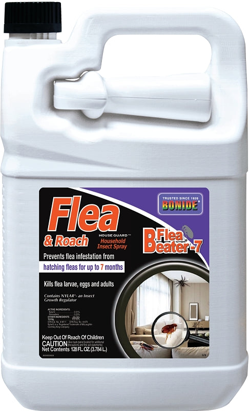 Bonide Flea Beater 578 Flea and Roach Killer, Liquid, Spray Application, 1 gal