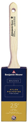 Benjamin Moore U61925-017 Paint Brush, Firm Brush, 2-15/16 in L Bristle, Nylon/Polyester Bristle, Flat Sash Handle