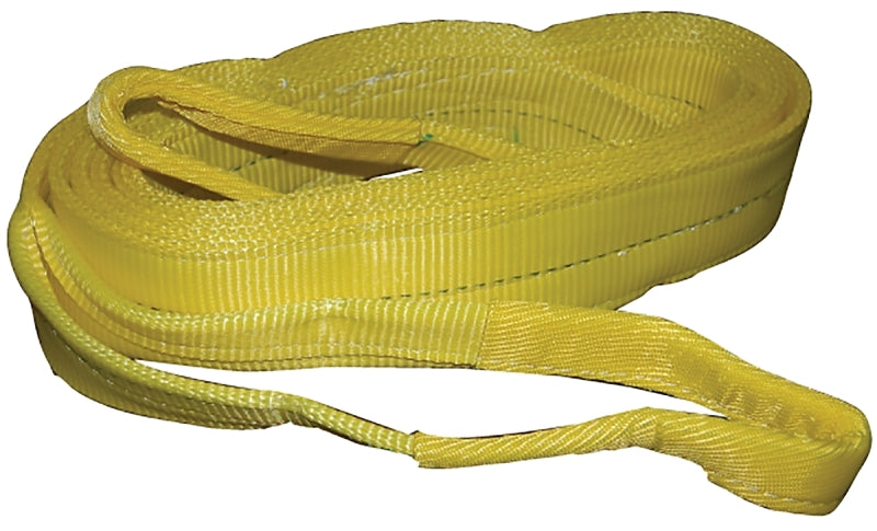 S-Line 20-EE2-9804X12 Lifting Sling, 4 in W, 12 ft L, 2-Ply, 11,000 lb Vertical Hitch, Polyester, Gray