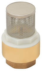 Lasco 06-5134 Foot Valve with Strainer, 1 in Connection, FIP, Brass Body