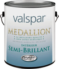 Valspar 24051GAL Interior Paint, Semi-Gloss, Clear, 1 gal, Can, Latex Base