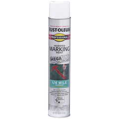 Professional 350997 Inverted Marking Spray Paint, Flat/Semi-Gloss, White, 26 oz, Can