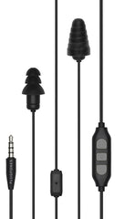 Plugfones Guardian Plus PGP-BB Earphones, 23/26 dB SPL, Black