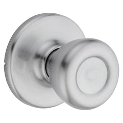 Kwikset 200T 26DCPRCLRCS Passage Door Lockset, Knob Handle, Metal, Satin Chrome, 2-3/8 to 2-3/4 in Backset