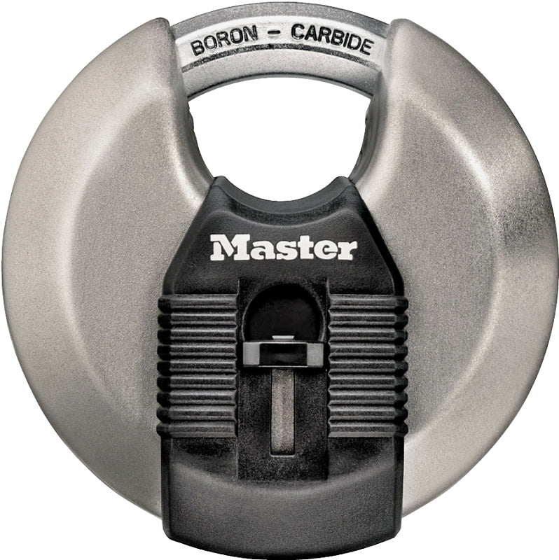 Master Lock Magnum Series M50XKAD Padlock, Keyed Different Key, Shrouded Shackle, 7/16 in Dia Shackle, 3-1/8 in W Body