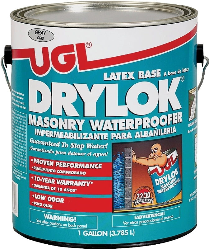 UGL 27613 Masonry Waterproofer, Gray, Liquid, 1 gal Pail