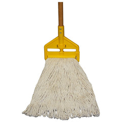 Rubbermaid 1785057 Wet Mop, #24 Headband, 60 in Handle L, Cotton Mop Head, Wood Handle