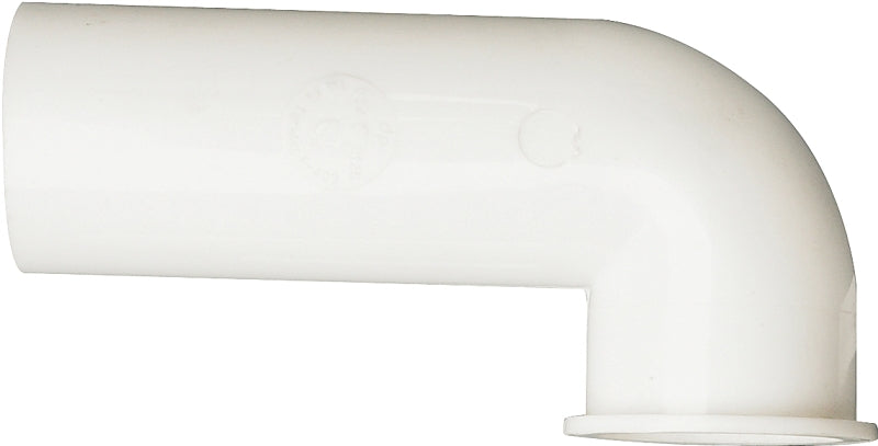 Plumb Pak PP855-78 Disposal Drain Elbow, Plastic, White, For: InSinkErator Disposals