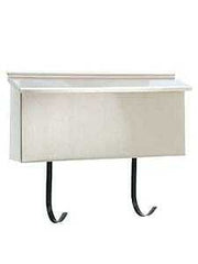 Dancy 30098 Ranch Style Mailbox, White, 15-1/2 in W, 2-7/8 in D, 7 in H