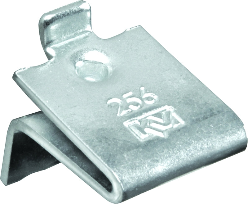 Knape & Vogt 256P ZC Adjustable Pilaster Shelf Support Clip, Steel, Mortise Mounting