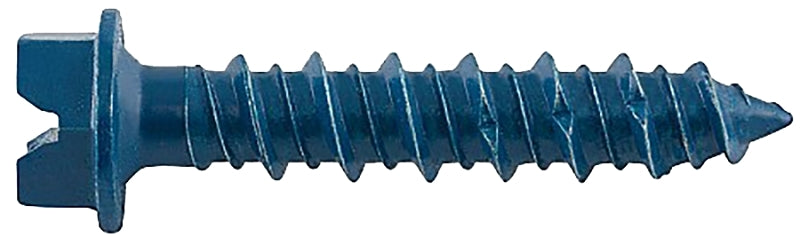 DeWALT UltraCon+ Series DFM12724 Concrete Screw Anchor, 1/4 in Dia, 2-1/4 in L, Carbon Steel, Zinc Stalgard