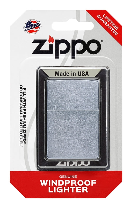 Zippo WM36PPK Pocket Lighter, Metal, Brushed Chrome