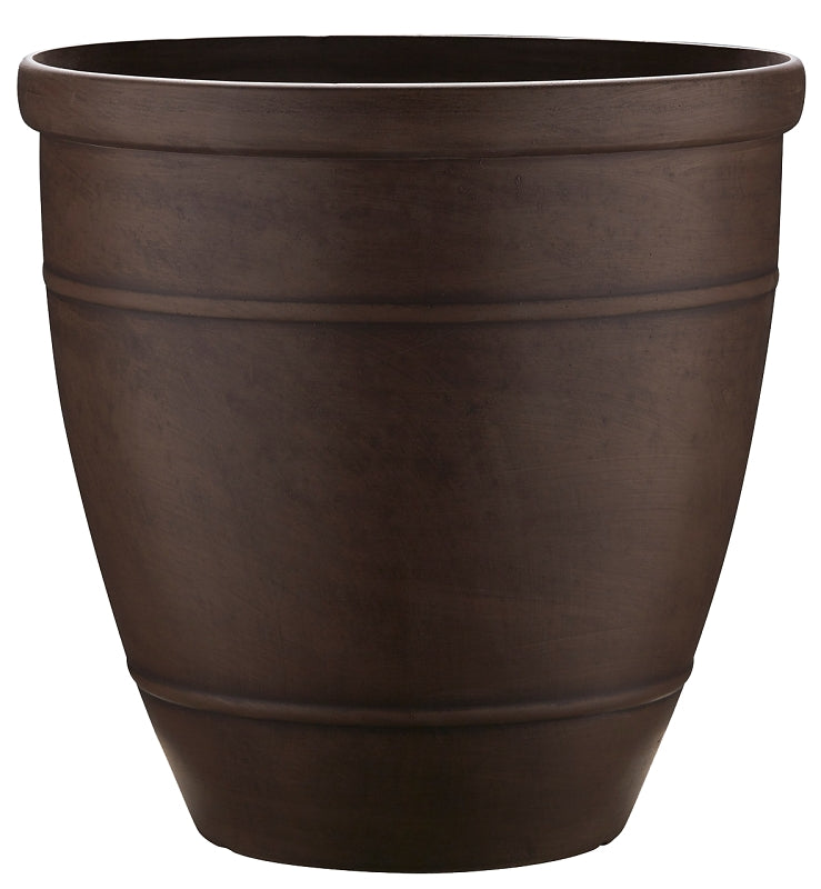 Southern Patio RUB-091547 Wright Planter, Rubber, Brown