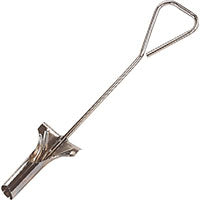 Landscapers Select 42013E3L Bulb Planter, 2-1/4 in Dia x 8 in H Head, Steel Head, Steel Handle, P-Shape Handle
