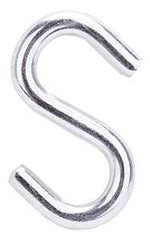 ProSource LR371 S-Hook, 40 lb Working Load, 0.236 in Dia Wire, Steel, Zinc