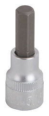 Vulcan Hex Bit Socket, Chrome, 5/16 in, 3/8 in Drive, 1-7/8 in OAL
