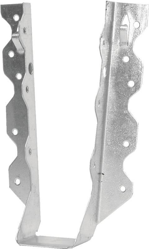 MiTek JL28 Joist Hanger, 6-3/8 in H, 1-1/2 in D, 1-9/16 in W, 2 in x 8 to 10 in, Steel, G90 Galvanized, Face Mounting