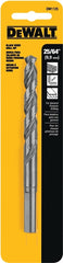 DeWALT DW1125 Jobber Drill Bit, 25/64 in Dia, 5-1/8 in OAL, Parabolic Flute, 25/64 in Dia Shank, Round Shank