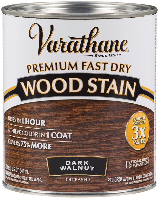 Varathane 262006 Stain, Dark Walnut, Liquid, 1 qt, Can