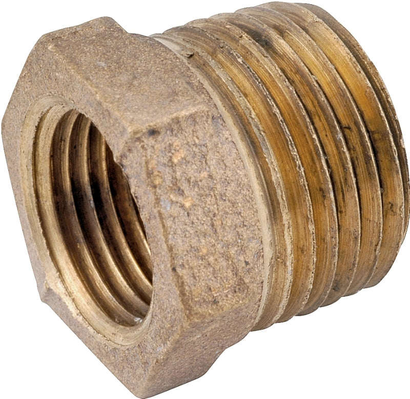 Anderson Metals 738110-1612 Reducing Pipe Bushing, 1 x 3/4 in, Male x Female, 200 psi Pressure