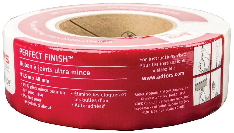 ADFORS FibaTape FDW8192-U Drywall Tape Wrap, 300 ft L, 1-7/8 in W, White