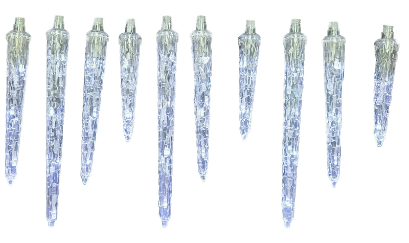 Santas Forest 60810 LED Hanging Icicle Lights, Cool White