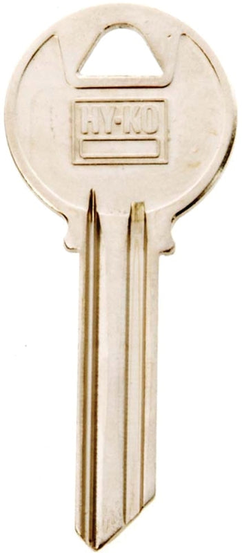 Hy-Ko 11010Y78 Key Blank, Brass, Nickel, For: Yale Cabinet, House Locks and Padlocks