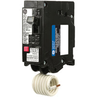GE THQL1115DFP Circuit Breaker, AFCI, Dual Function, GFCI, 15 A, 1 -Pole, 120/240 VAC, Plug Mounting