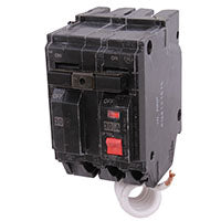 GE THQL2130GFTP Feeder Circuit Breaker, Thermal Magnetic, 30 A, 2-Pole, 120/240 V, Non-Interchangeable Trip, Plug