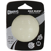 Chuckit! 32313 Dog Toy, M, Natural Rubber, Glow White