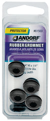 Jandorf 61503 Grommet, Rubber, Black, 1/4 in Thick Panel