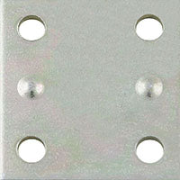 National Hardware N220-087 Mending Brace, 1-1/2 in L, 1-3/8 in W, 0.07 in, Steel, Zinc, Screw