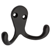 National Hardware V163 Series N330-829 Cloth Hook, 35 lb, 2 -Hook, Zinc, Oil-Rubbed Bronze