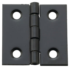 National Hardware N211-019 Decorative Broad Hinge, 1 in H Door Leaf, 1/32 in Thick Door Leaf, 1 in H Frame Leaf, Steel