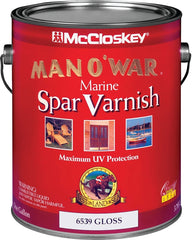 McCloskey Man O' War 080.0006539.007 Marine Spar Varnish, Gloss, Clear, Liquid, 1 gal