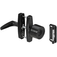 National Hardware V1307 Series N178-798 Knob Latch, Black, Zinc, 5/8 to 1-3/8 in Thick Door